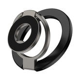 HOOTEK magnetic ring holder with kickstand — front view for stable hands-free use.