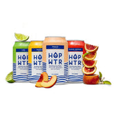 HOP WTR variety pack 12-can display zero calories and zero carbs