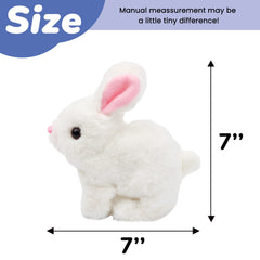Hopearl hopping rabbit ears wiggle, engaging movement to attract toddler attention.