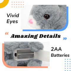 Hopearl hopping rabbit toy nose twitch adds lifelike charm