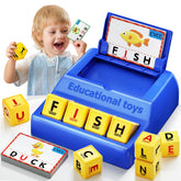 HOPEEYE Montessori letter game blue tray for organized learning