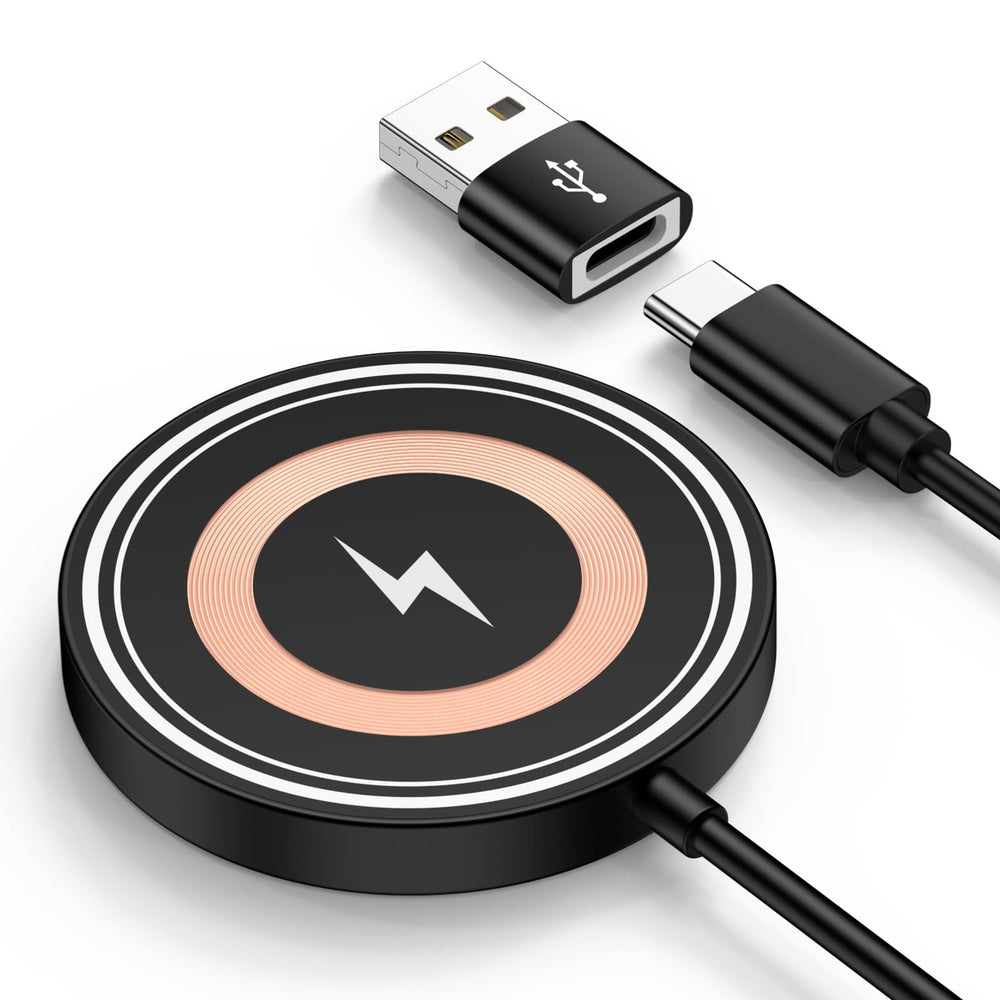 HopePow 15W magnetic wireless charger pad for fast charging across devices.