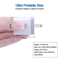 HopePow USB wall charger featuring smart IC technology for safe everyday charging.