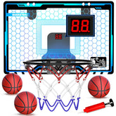 HopeRock door-mounted indoor mini basketball hoop for kids with quick setup