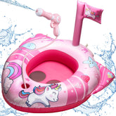 HopeRock Unicorn pool float front view, ideal for vibrant pool parties for ages 3–8