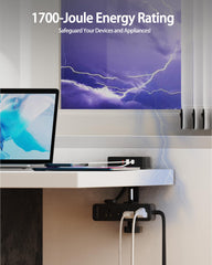 HOPOW adjustable clamp fits desks up to 2.75 inches thick.