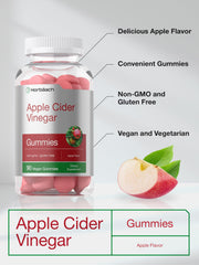 Horbäach ACV gummies label close-up, showing 400 mg per serving.