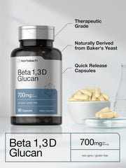 Horbäach Beta Glucan packaging box showcasing supplement details.