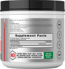 Horbäach Creatine Monohydrate powder scoop close-up ready for measured servings.