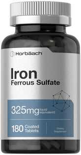Horbäach Iron Ferrous Sulfate bottle for daily iron support
