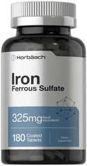 Horbäach Iron Ferrous Sulfate bottle for daily iron support