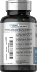 Horbäach L-Lysine bottle silhouette shows compact daily use packaging.