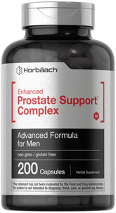 Horbaach Prostate Support bottle showing herbal blend and packaging for daily use