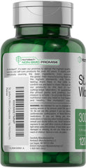 Horbäach St John's Wort capsules being poured for easy daily use.