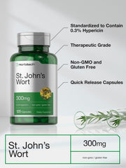 Horbäach St John's Wort packaging box and bottle shown together.