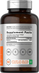 Horbaach Vitamin D3 500 softgels pack for convenient daily supplementation.