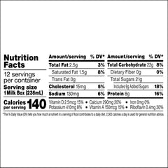 Horizon Organic vanilla milk box in a lunchbox for a wholesome snack.