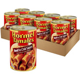 Hormel Beef Tamales 8-pack on the counter, ready for family dinners.