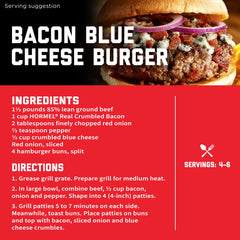Hormel Real Crumbled Bacon fully cooked crumbles save time cooking.