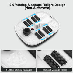 HOSPAN foot spa with eight shiatsu massage rollers for targeted relief