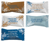 Hospitality Mints Party Sweets buttermints in bags for elegant gatherings.