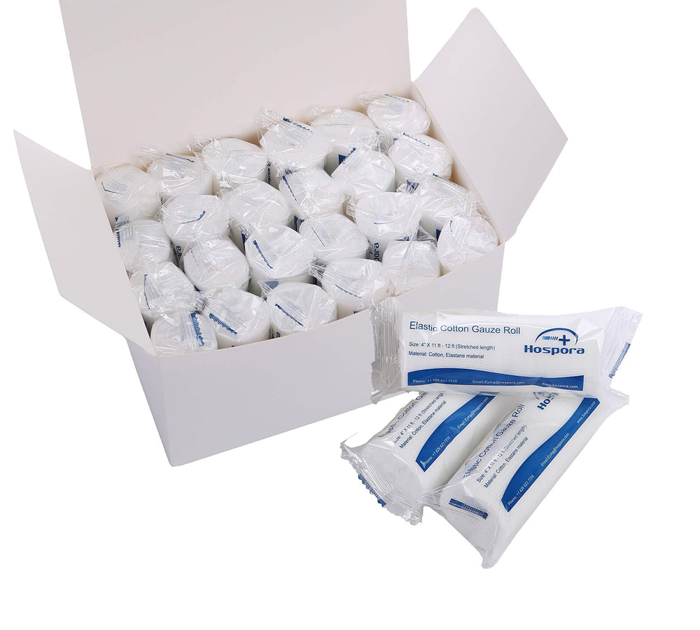 Hospora gauze roll in an individual pack for ready-use first aid