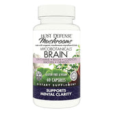 Host Defense BrainBotanicals bottle front promotes clarity and focus