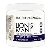 Host Defense Lions Mane Powder jar front view supports daily brain health