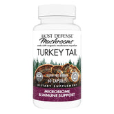 Host Defense Turkey Tail capsules bottle front displaying packaging for digestive support.