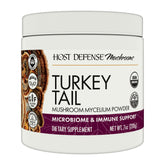 Host Defense Turkey Tail powder bottle ready to support digestive health.