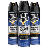 Hot Shot Flying Insect Killer aerosol can, 15 oz, ready to target flying pests indoors.