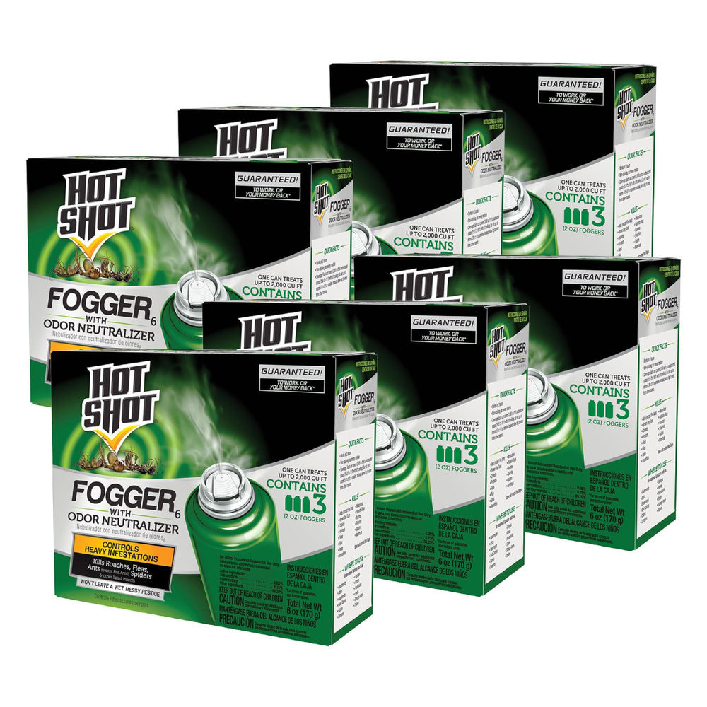 Hot Shot Fogger kills on contact in enclosed spaces for fast pest control