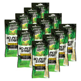 Hot Shot No-Pest Strip kills flying insects in garages and attics.