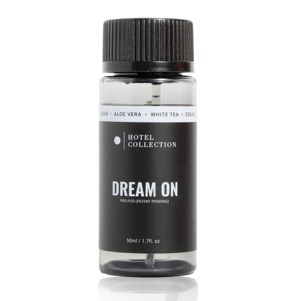 Hotel Collection Dream On Pro-Pod oil with white tea and cedar notes for a calming ambiance.