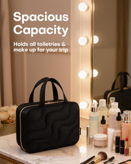HOTOR Hanging Toiletry Bag hook for easy hanging in hotel setups.