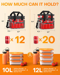 HOTOR lunch box three-layer insulation maintains temperature on the go