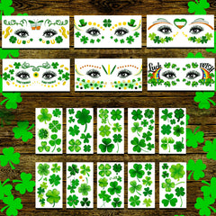 Close-up of Hotoyannia glitter tattoo patterns showing detailed designs