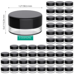 Houseables mini jar with lids for compact travel and organized storage.