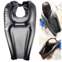 HousewoW inflatable shampoo bowl for bedside use, easing in-bed hair washing.