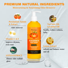 Hoveimpee Persimmon ingredients list highlighting natural extracts and vitamins
