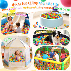 Hovenlay blue ball pit ball, durable and crush-resistant