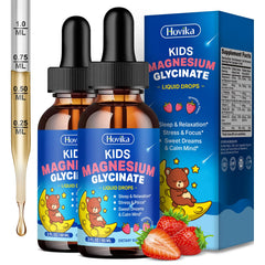 Hovika 2-pack kids magnesium liquid drops bottle for easy nightly routine