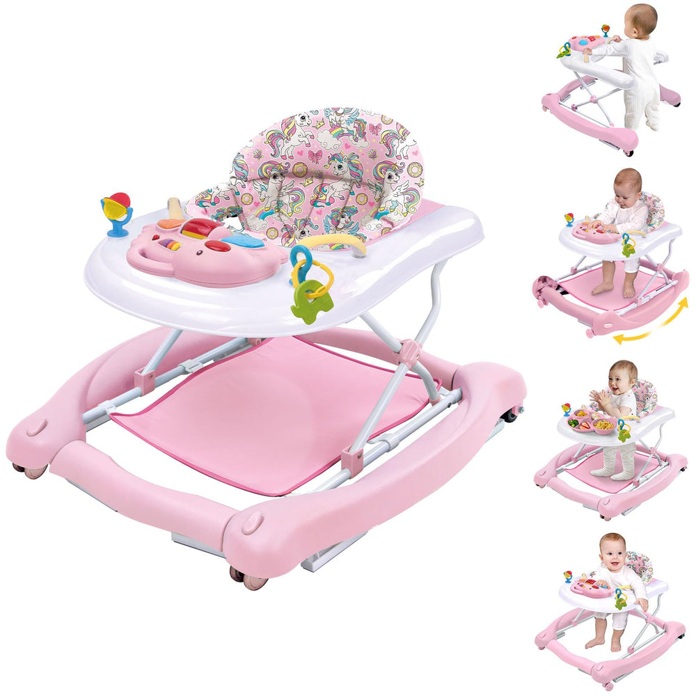 Howeemo 5-in-1 foldable baby walker for versatile growth support.