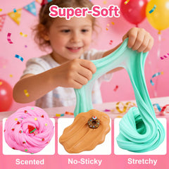 Howlaiwoo Butter Slime Kit pack 3 includes charms to spark imagination.