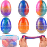 Howzcci slime eggs in a colorful pack, perfect for Easter egg hunts and imaginative play.