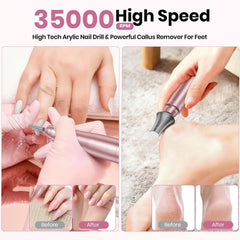 Hoxida nail drill LCD display for precise speed control