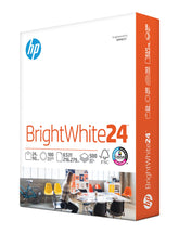 HP Papers BrightWhite24 8.5x11 ream shows crisp, vivid prints for reports and presentations.