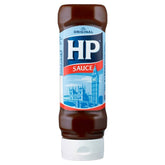 HP Sauce top-down bottle highlights bold flavor for potatoes and breakfast