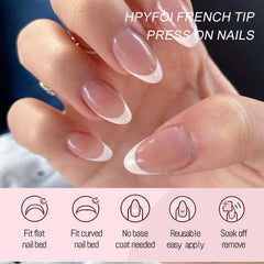 HPYFOI nail kit with adhesive tabs and files for easy prep