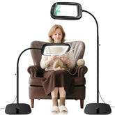 HQGZQL floor magnifier base provides stable support for precise hands-free viewing.